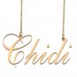 Custom Made Dainty My Name Necklace Best Friendship Jewelry Gifts for Her Chidi