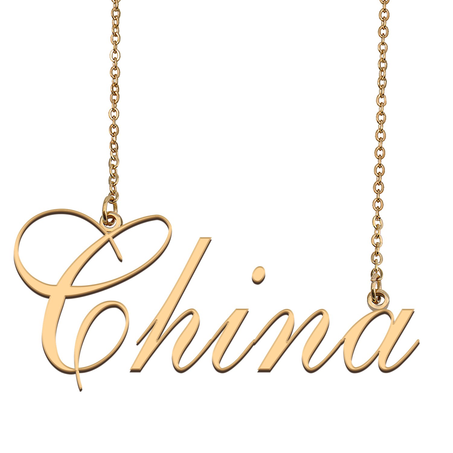 Custom Made Dainty My Name Necklace Best Friendship Jewelry Gifts for Her China