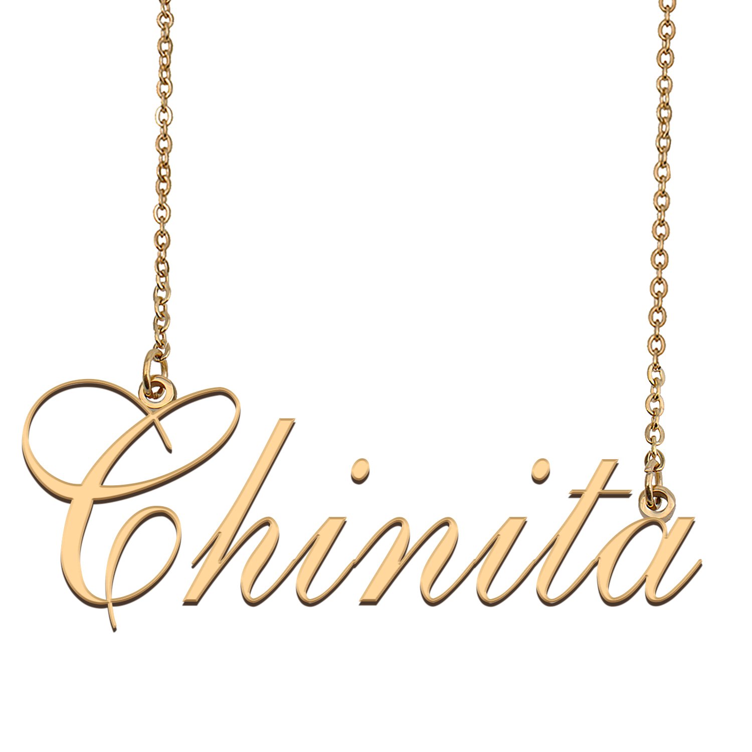 Custom Made Dainty My Name Necklace Best Friendship Jewelry Gifts for Her Chinita