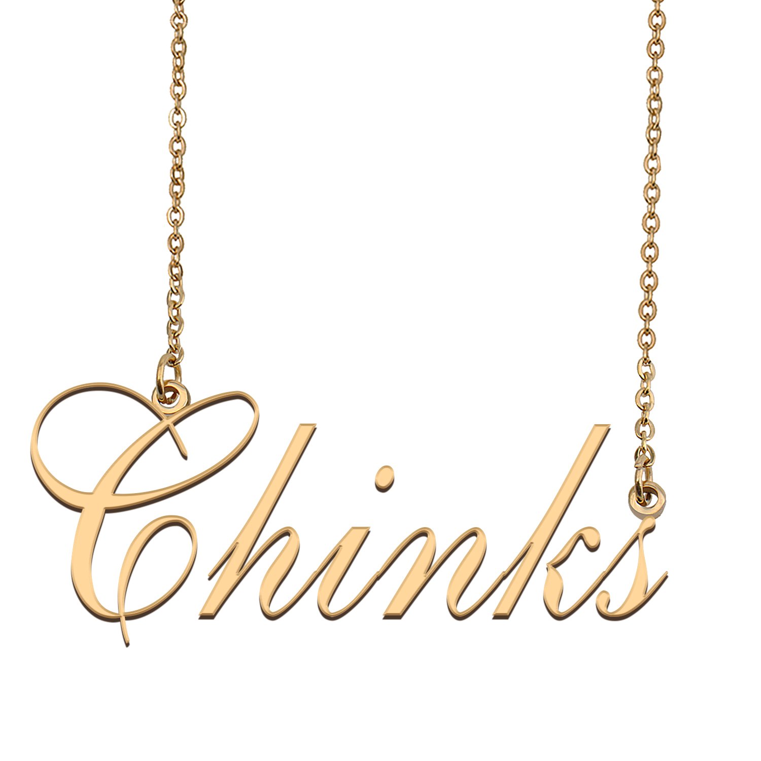 Custom Made Dainty My Name Necklace Best Friendship Jewelry Gifts for Her Chinks