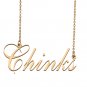 Custom Made Dainty My Name Necklace Best Friendship Jewelry Gifts for Her Chinks