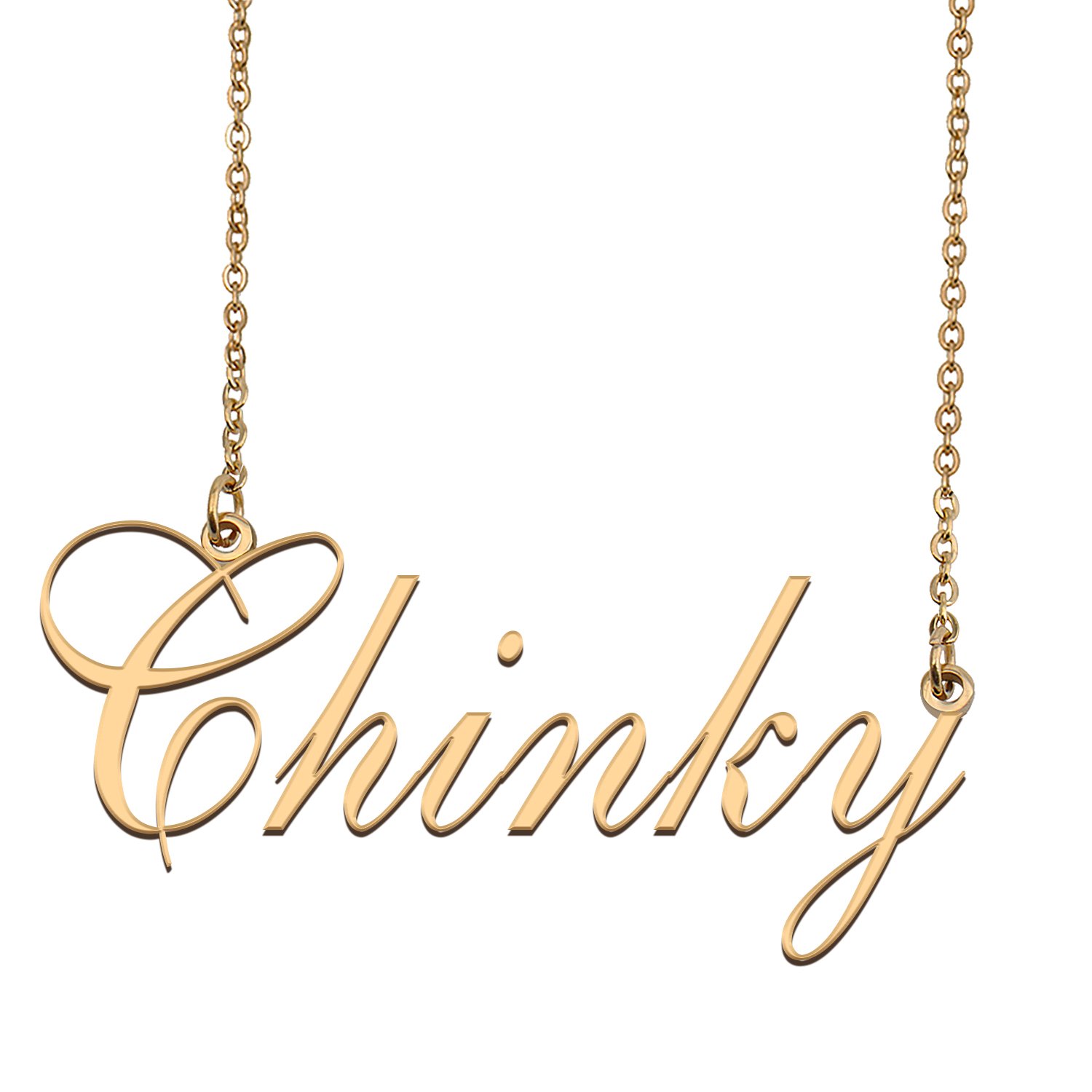 Custom Made Dainty My Name Necklace Best Friendship Jewelry Gifts for Her Chinky