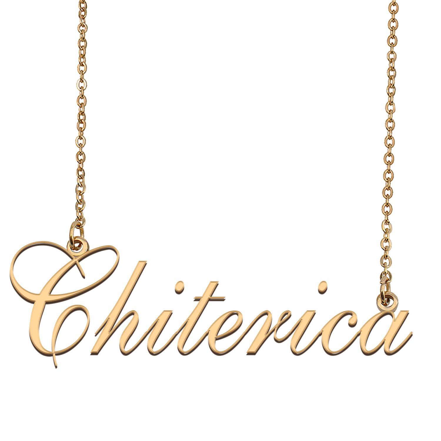 Custom Made Dainty My Name Necklace Best Friendship Jewelry Gifts for Her Chiterica