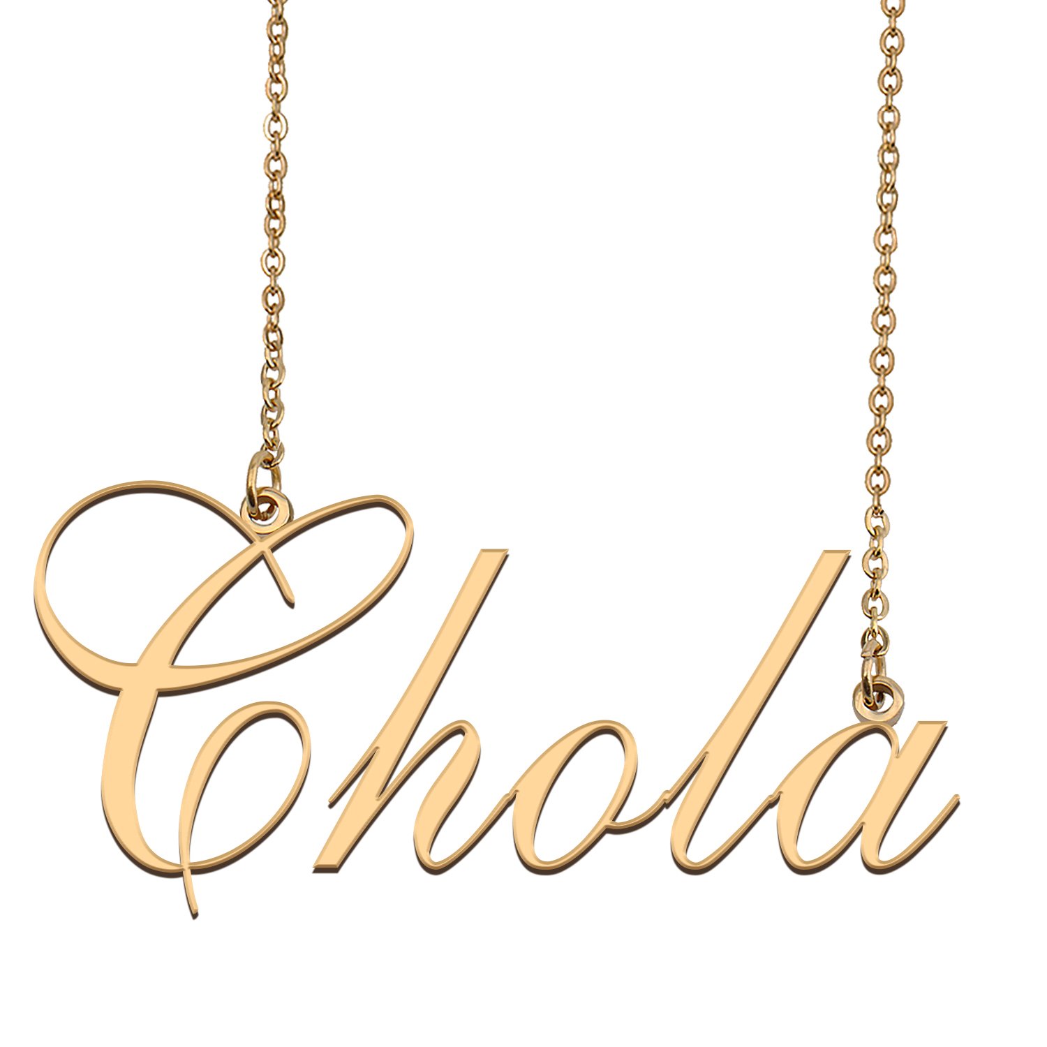 Custom Made Dainty My Name Necklace Best Friendship Jewelry Gifts for Her Chola