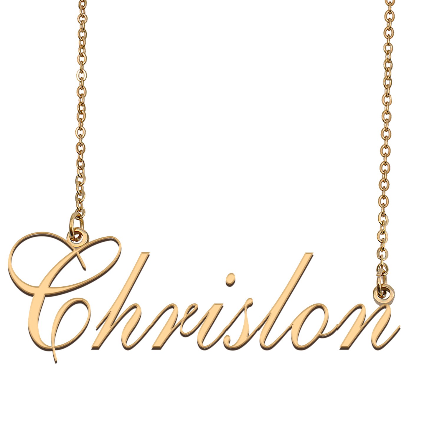 Custom Made Dainty My Name Necklace Best Friendship Jewelry Gifts for Her Chrislon