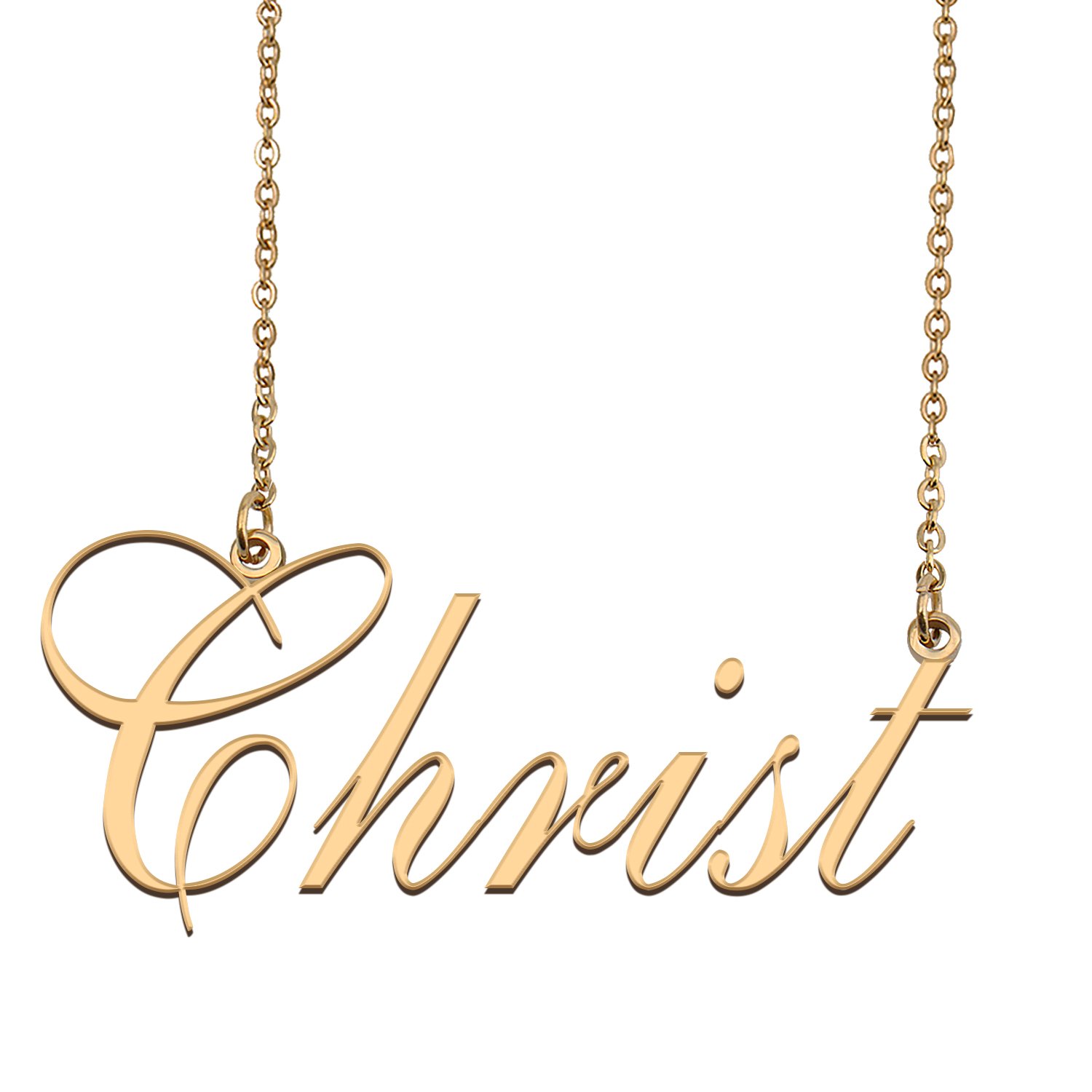 Custom Made Dainty My Name Necklace Best Friendship Jewelry Gifts for Her Christ
