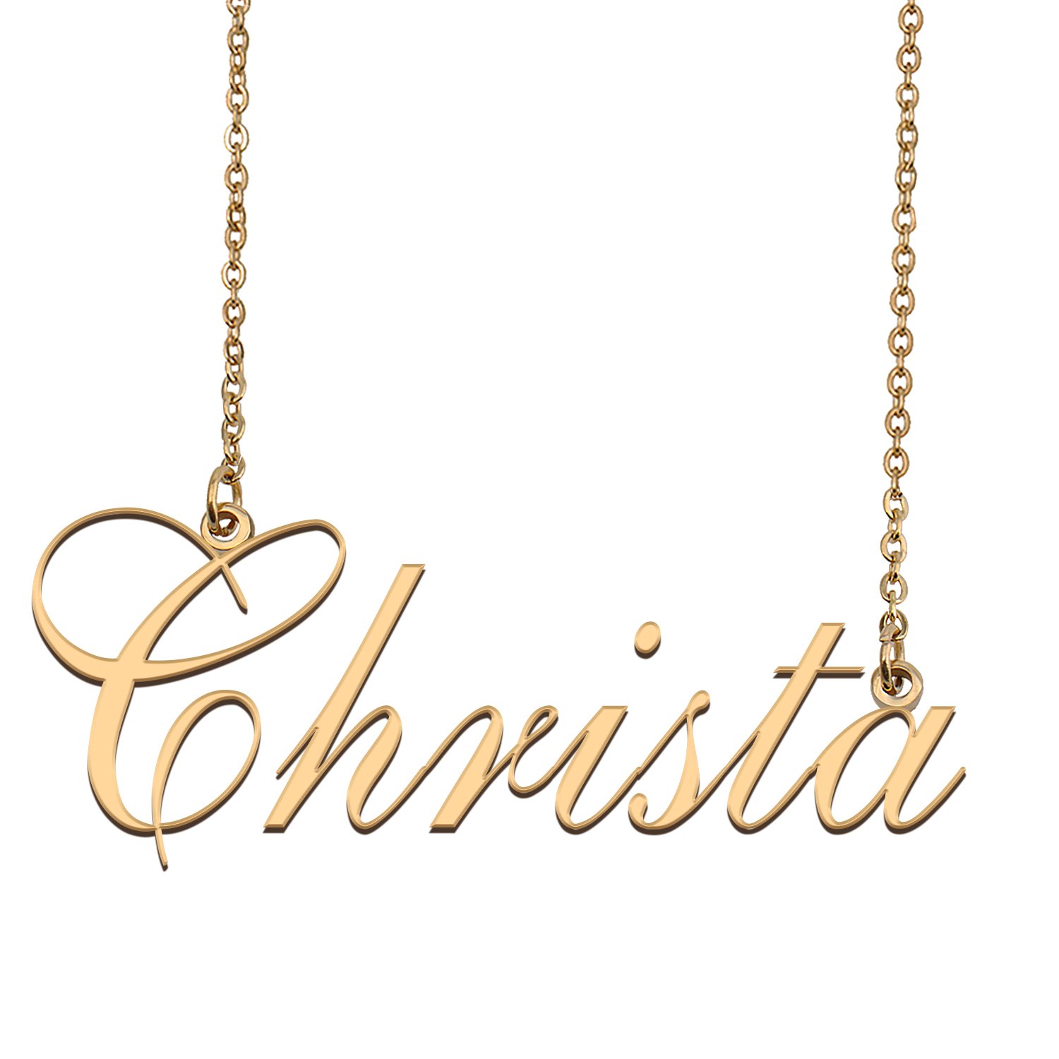 Custom Made Dainty My Name Necklace Best Friendship Jewelry Gifts for Her Christa