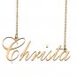 Custom Made Dainty My Name Necklace Best Friendship Jewelry Gifts for Her Christa