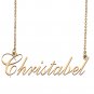 Custom Made Dainty My Name Necklace Best Friendship Jewelry Gifts for Her Christabel