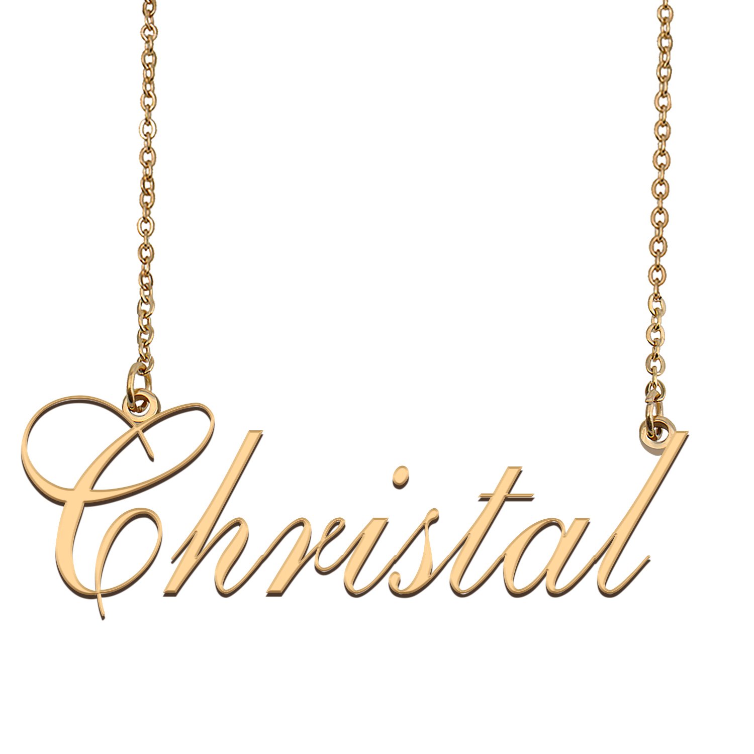 Custom Made Dainty My Name Necklace Best Friendship Jewelry Gifts for Her Christal