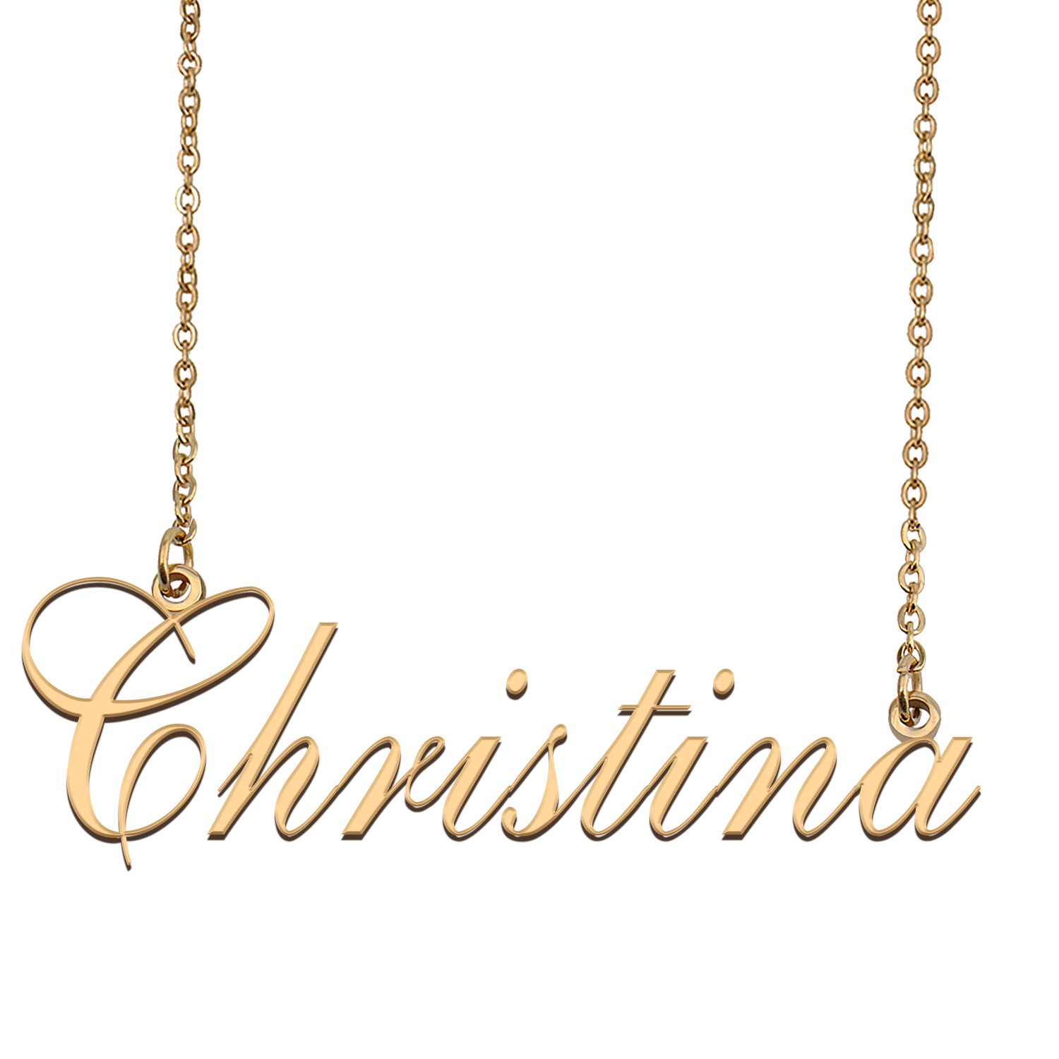 Custom Made Dainty My Name Necklace Best Friendship Jewelry Gifts for Her Christina