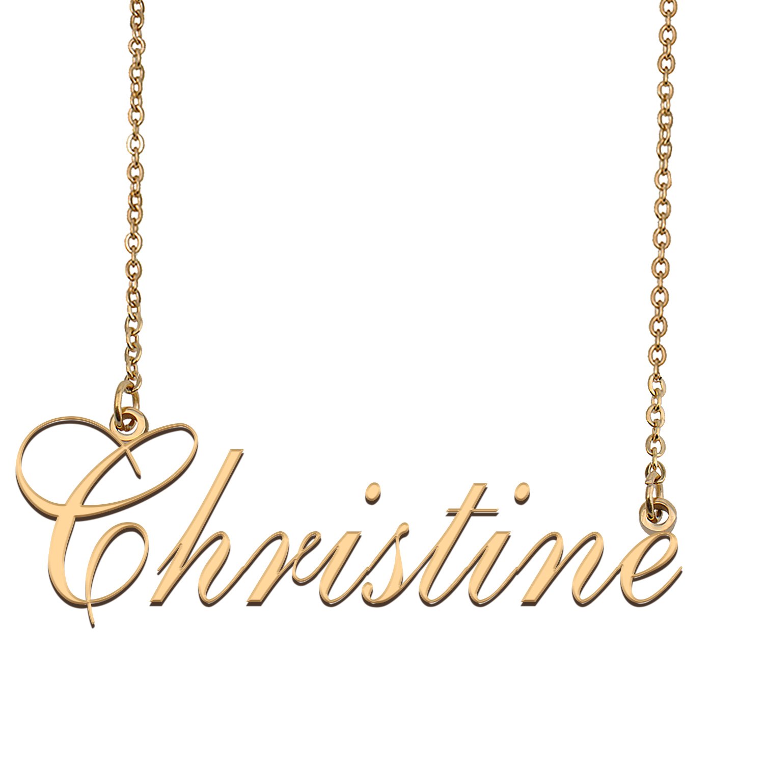 Custom Made Dainty My Name Necklace Best Friendship Jewelry Gifts for Her Christine