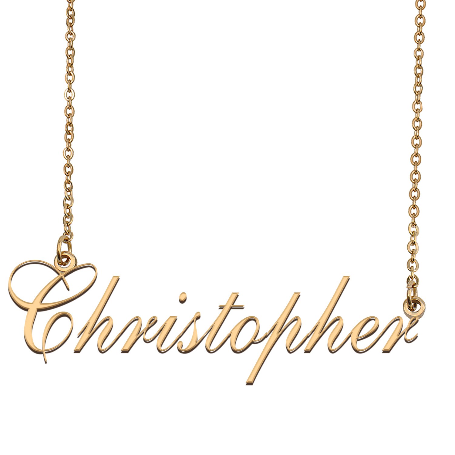 Custom Made Dainty My Name Necklace Best Friendship Jewelry Gifts for Her Christopher