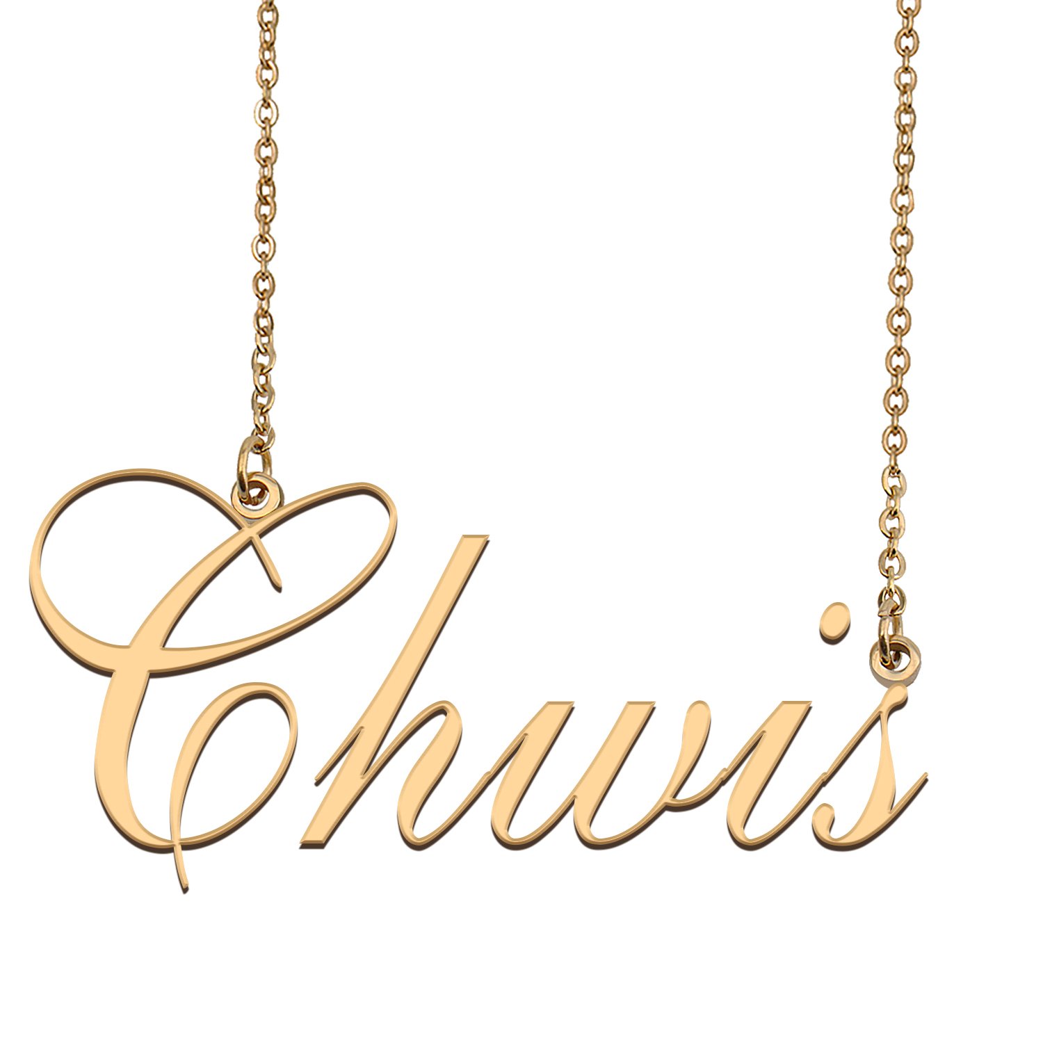 Custom Made Dainty My Name Necklace Best Friendship Jewelry Gifts for Her Chwis