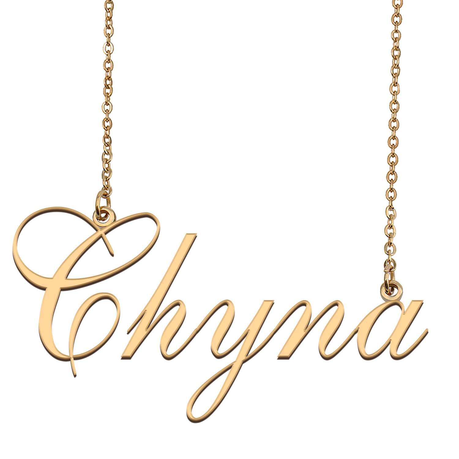 Custom Made Dainty My Name Necklace Best Friendship Jewelry Gifts for Her Chyna