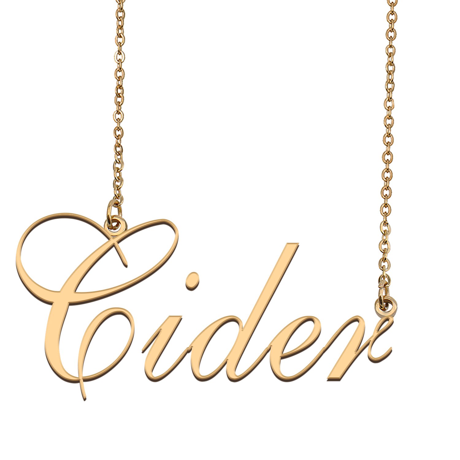 Custom Made Dainty My Name Necklace Best Friendship Jewelry Gifts for Her Cider