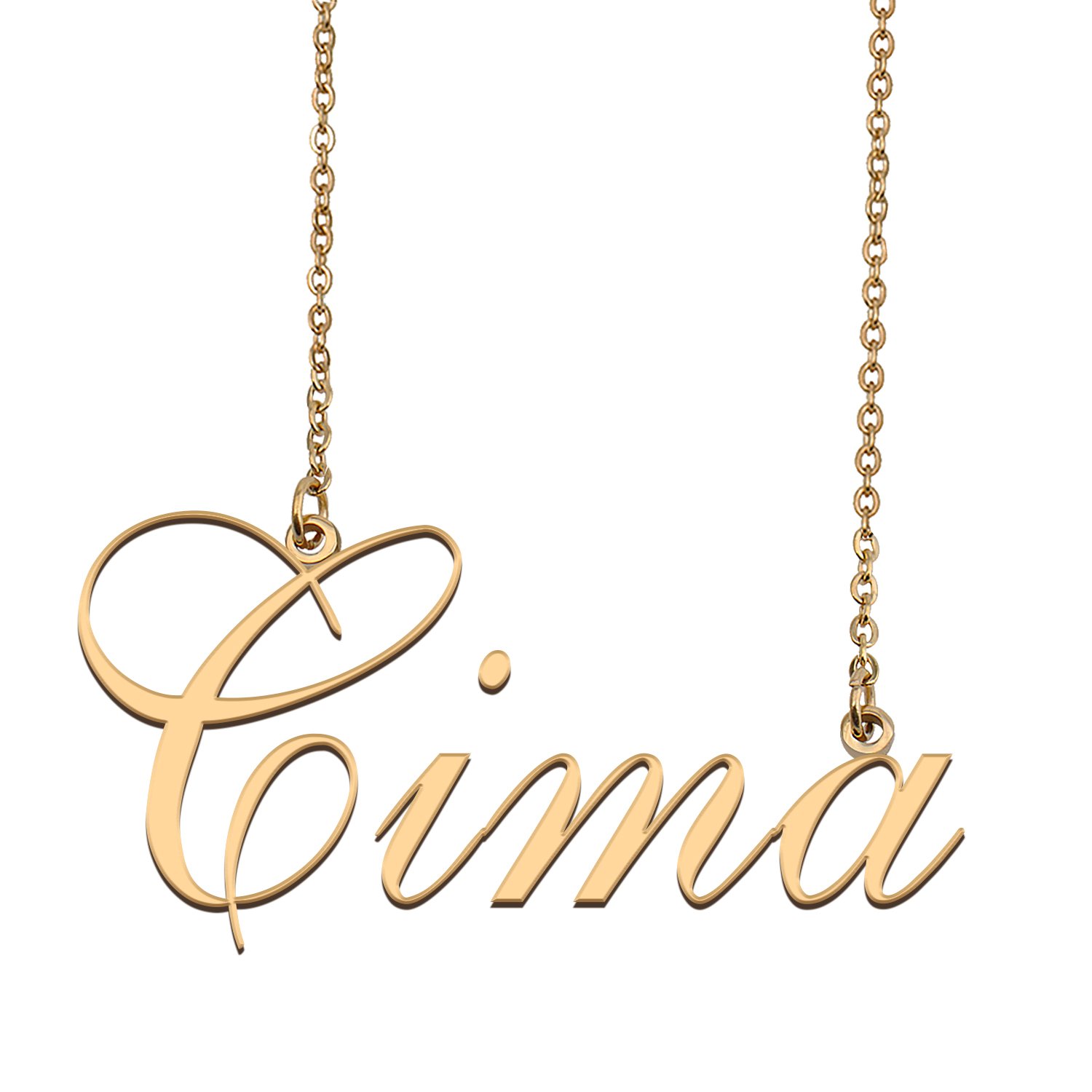 Custom Made Dainty My Name Necklace Best Friendship Jewelry Gifts for Her Cima