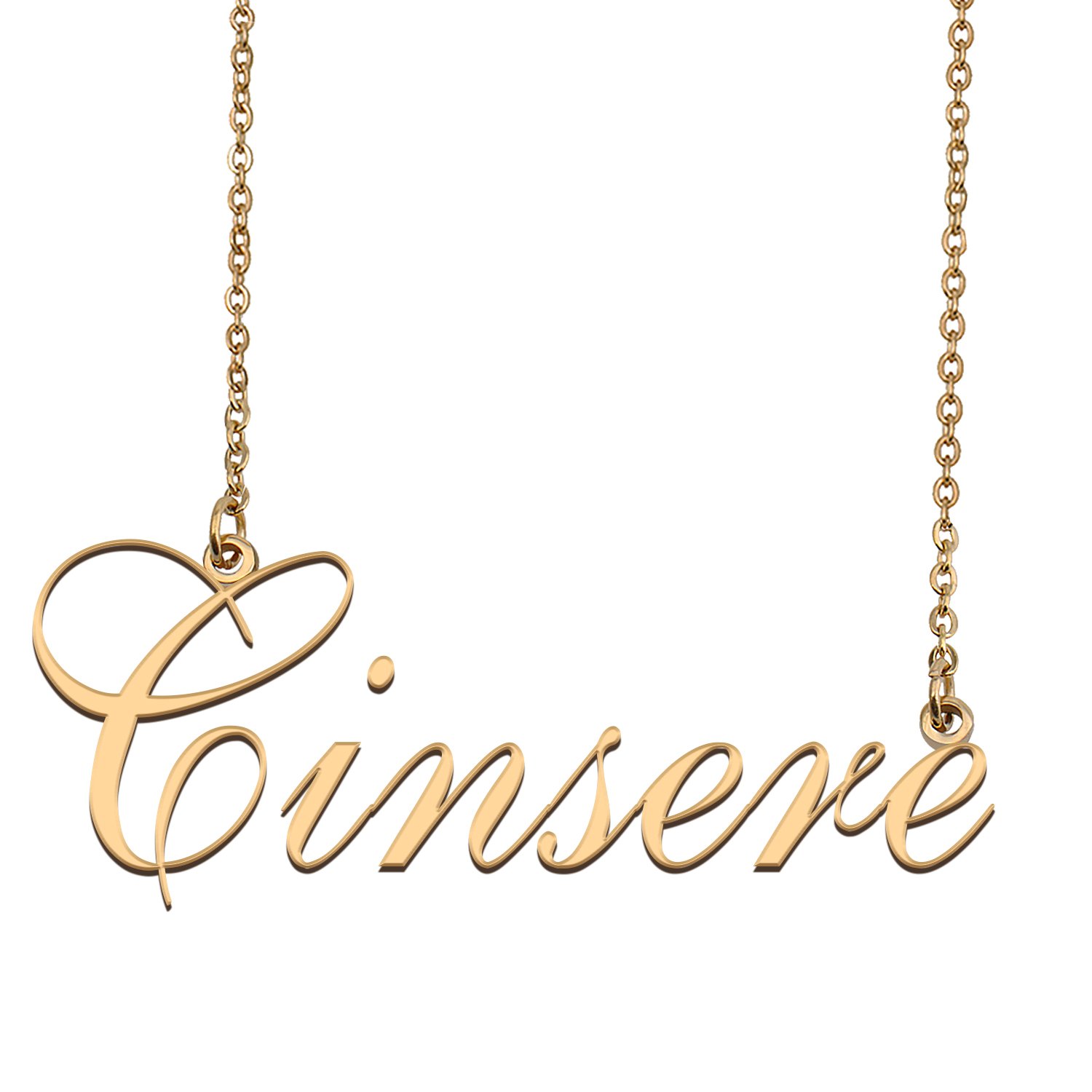 Custom Made Dainty My Name Necklace Best Friendship Jewelry Gifts for Her Cinsere