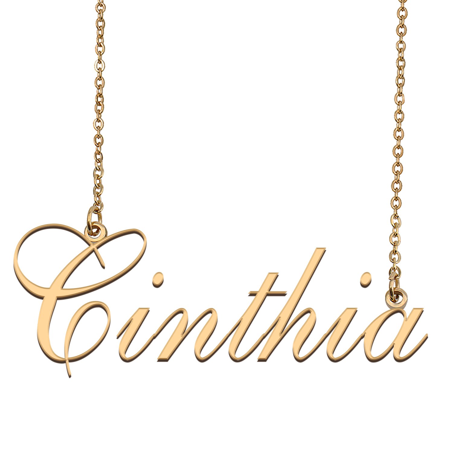 Custom Made Dainty My Name Necklace Best Friendship Jewelry Gifts for Her Cinthia