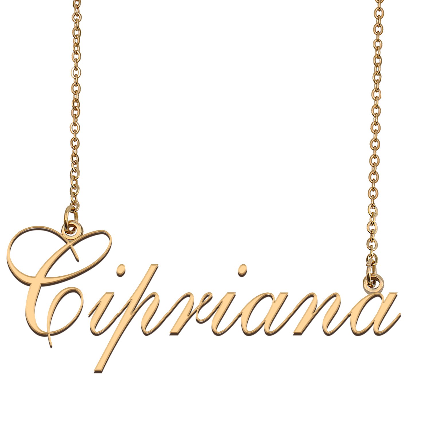 Custom Made Dainty My Name Necklace Best Friendship Jewelry Gifts for Her Cipriana