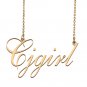 Custom Made Dainty My Name Necklace Best Friendship Jewelry Gifts for Her Cjgirl