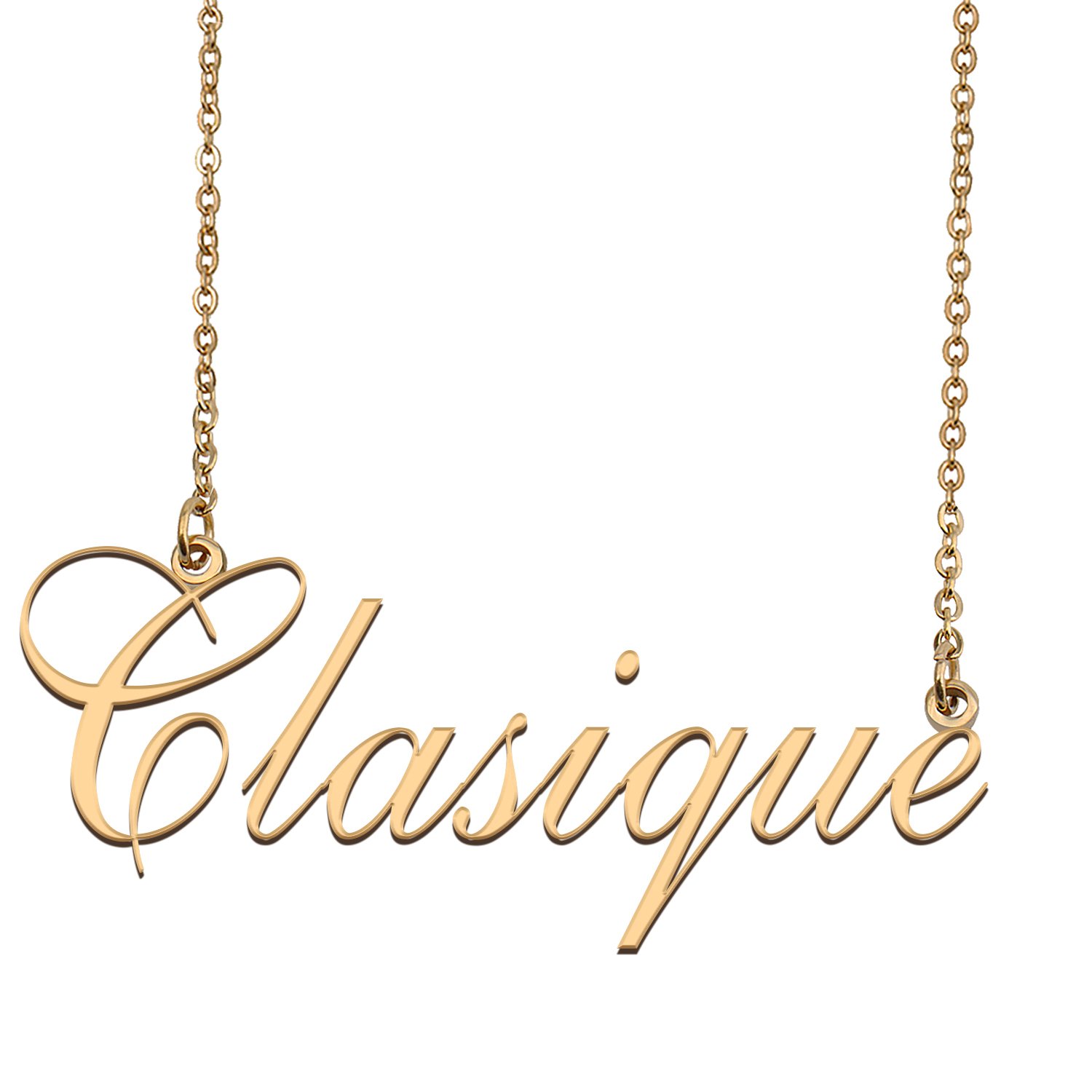 Custom Made Dainty My Name Necklace Best Friendship Jewelry Gifts for Her Clasique