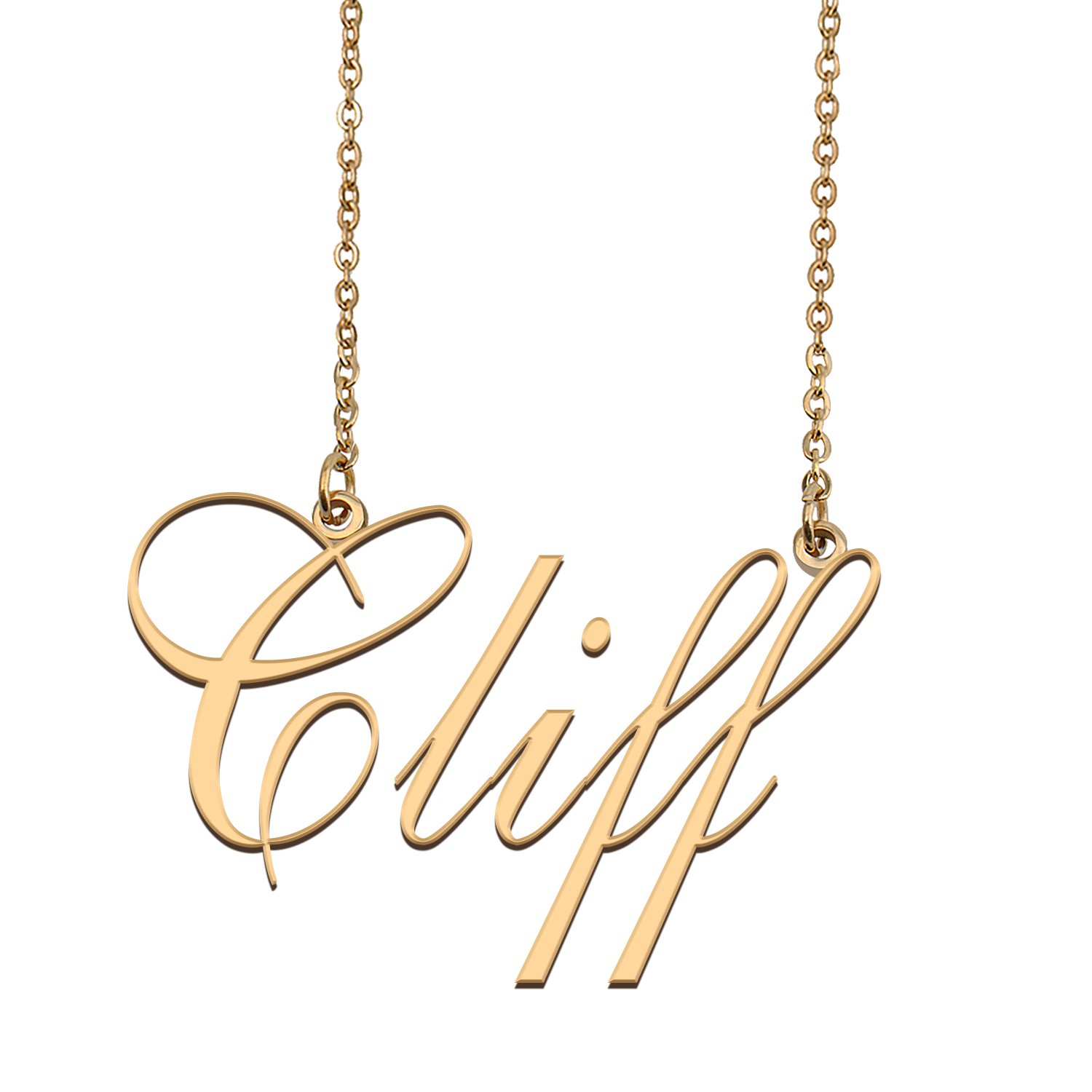 Custom Made Dainty My Name Necklace Best Friendship Jewelry Gifts for Her Cliff