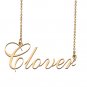 Custom Made Dainty My Name Necklace Best Friendship Jewelry Gifts for Her Clover
