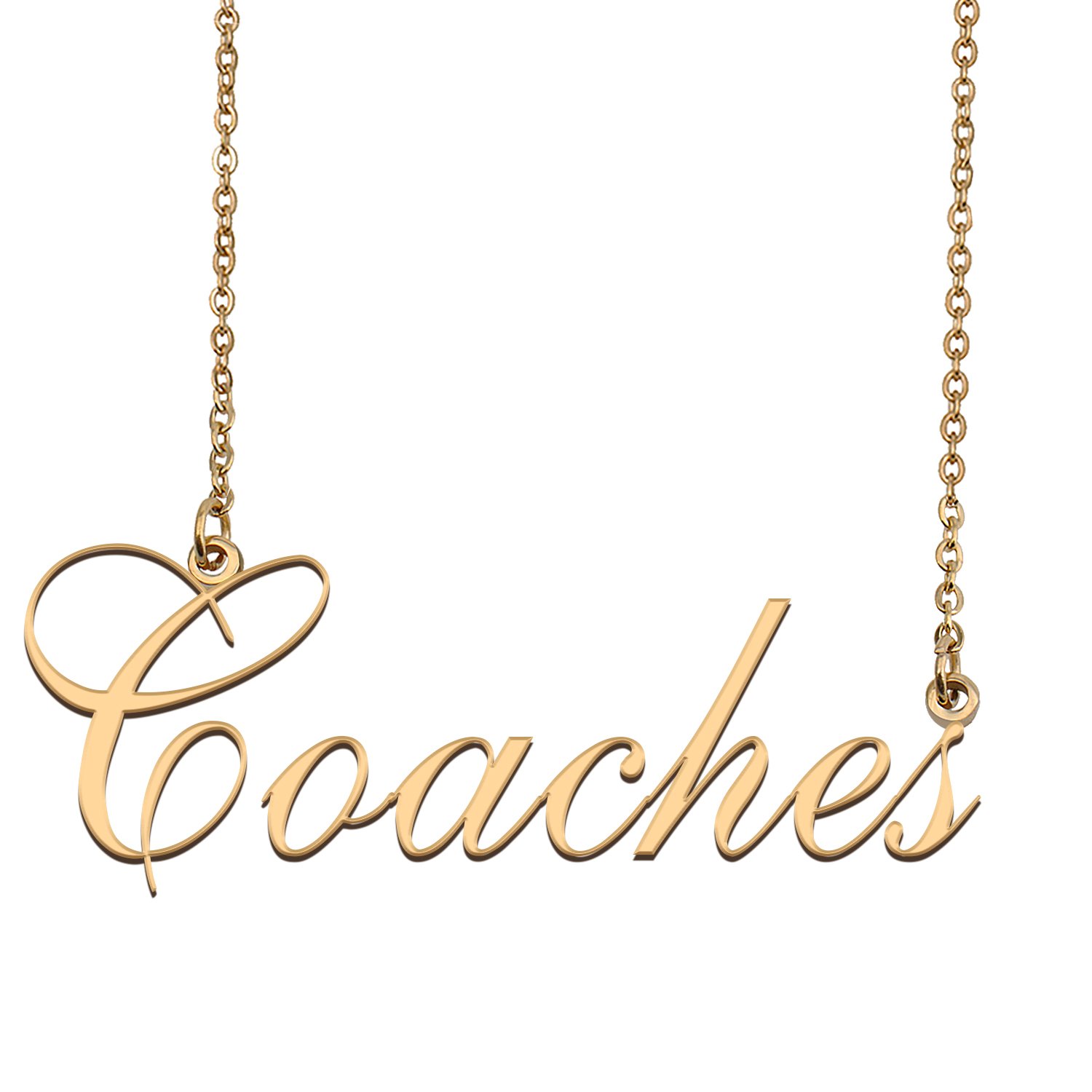 Custom Made Dainty My Name Necklace Best Friendship Jewelry Gifts for Her Coaches
