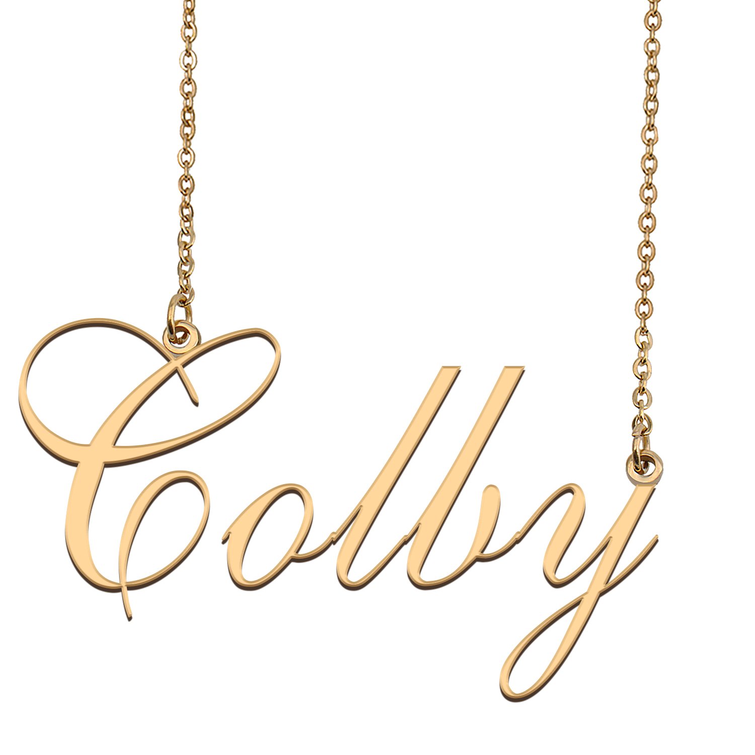 Custom Made Dainty My Name Necklace Best Friendship Jewelry Gifts for Her Colby
