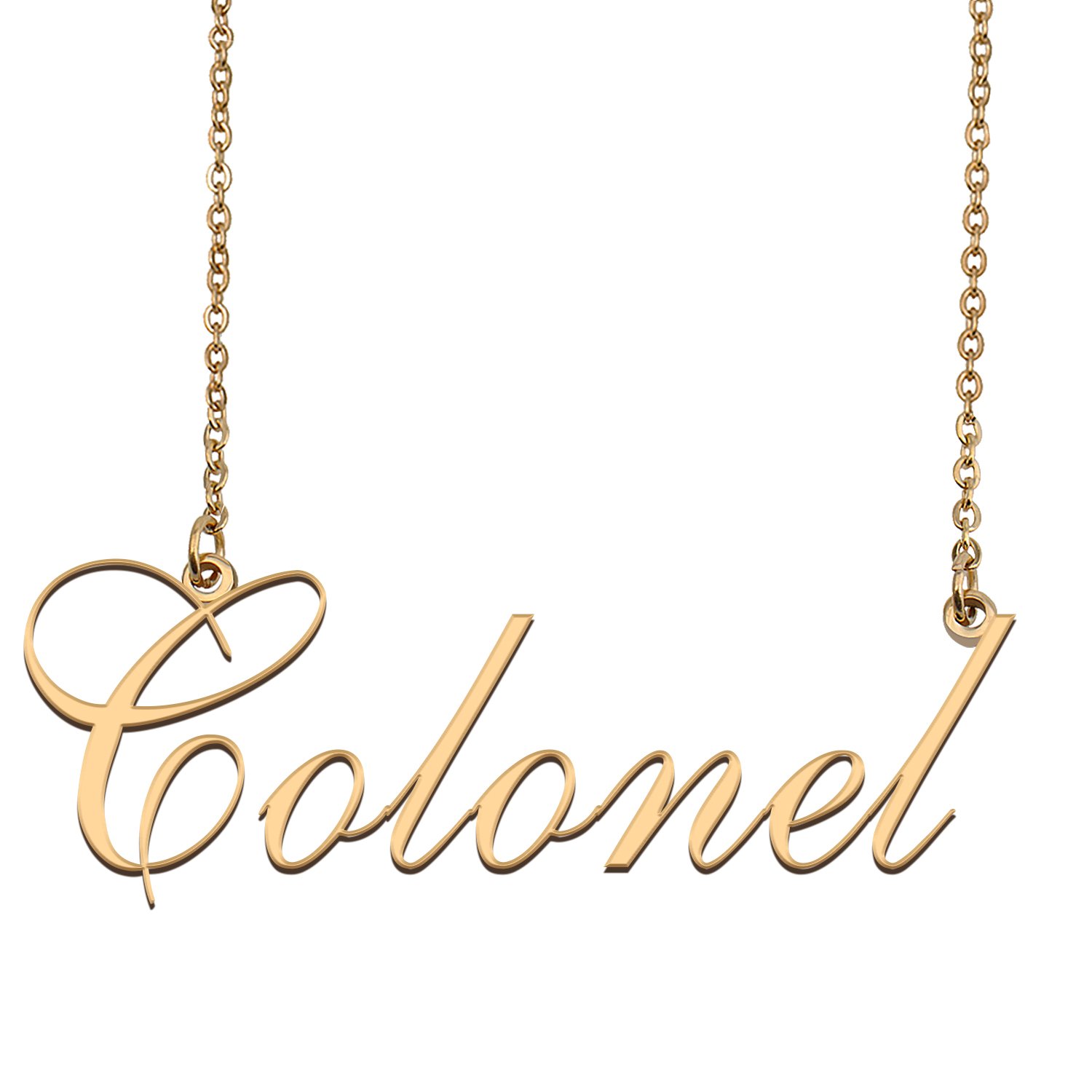 Custom Made Dainty My Name Necklace Best Friendship Jewelry Gifts for Her Colonel