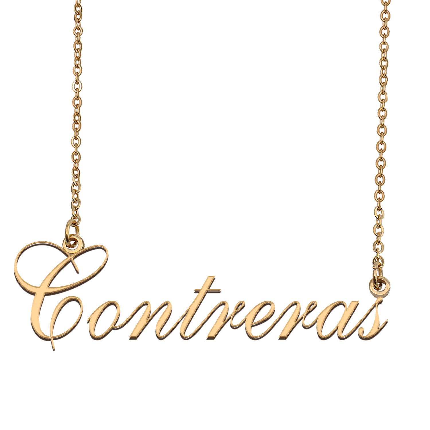 Custom Made Dainty My Name Necklace Best Friendship Jewelry Gifts for Her Contreras