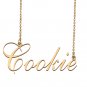 Custom Made Dainty My Name Necklace Best Friendship Jewelry Gifts for Her Cookie