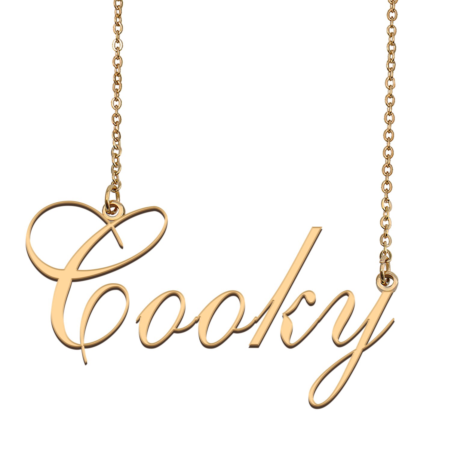 Custom Made Dainty My Name Necklace Best Friendship Jewelry Gifts for Her Cooky