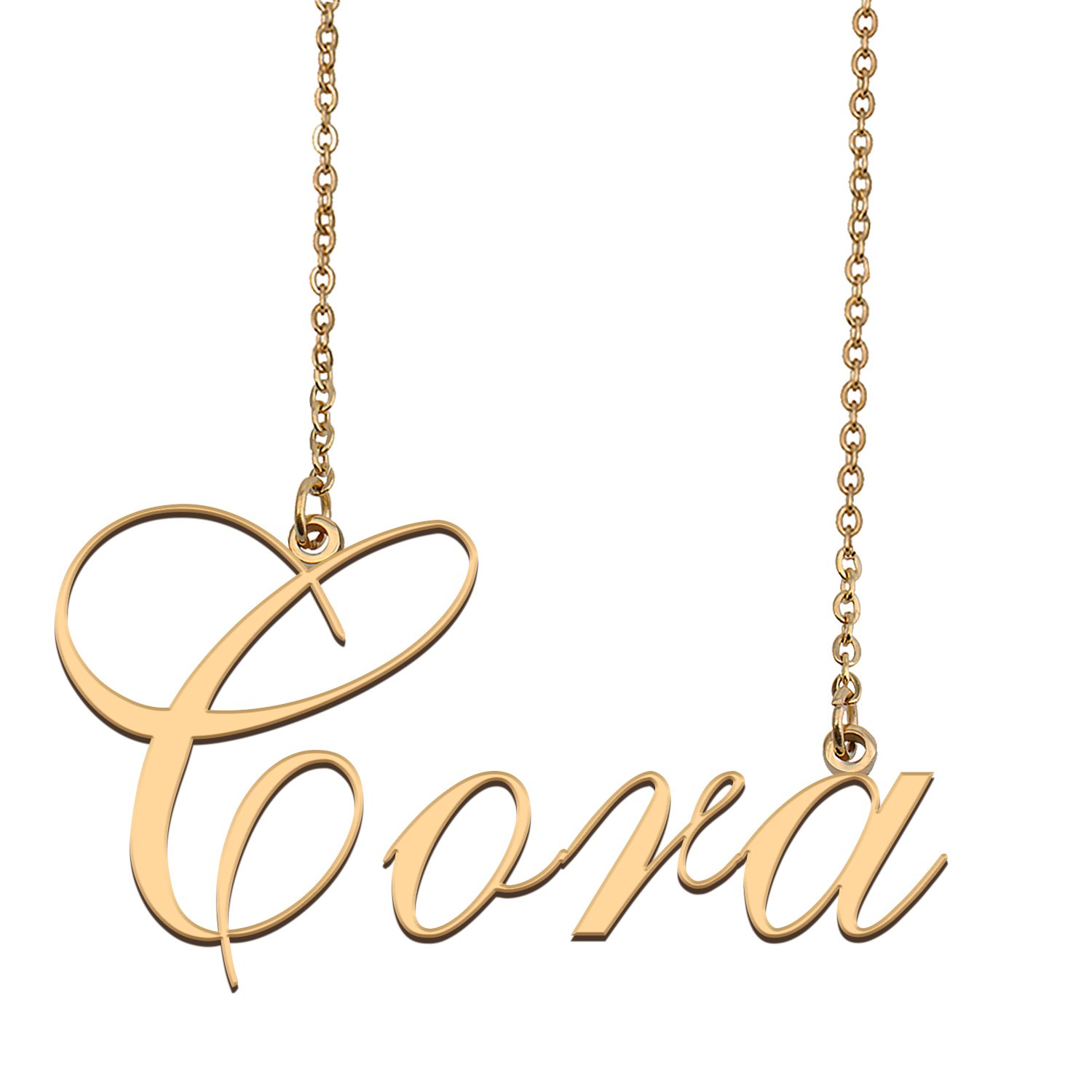 Custom Made Dainty My Name Necklace Best Friendship Jewelry Gifts for Her Cora