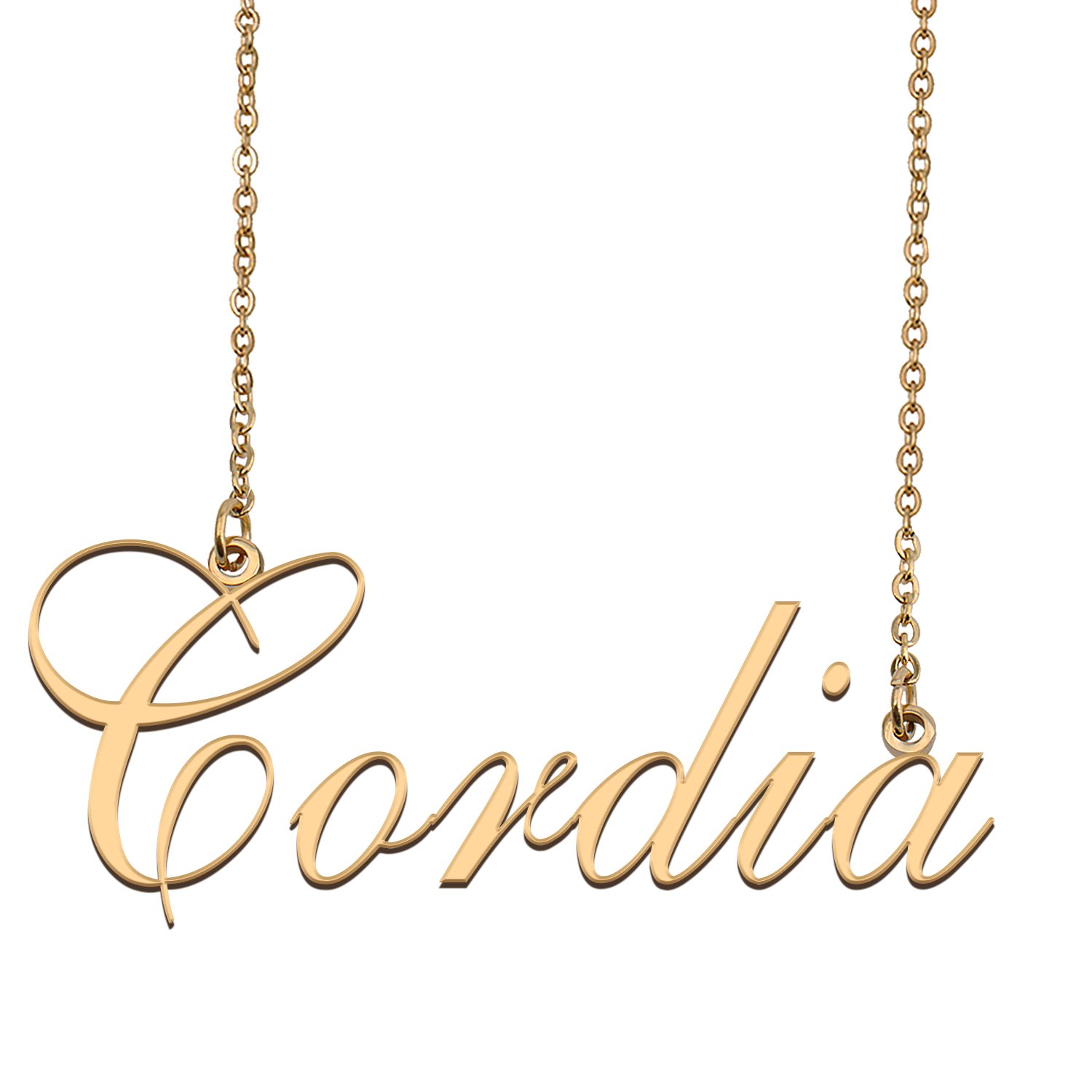 Custom Made Dainty My Name Necklace Best Friendship Jewelry Gifts for Her Cordia