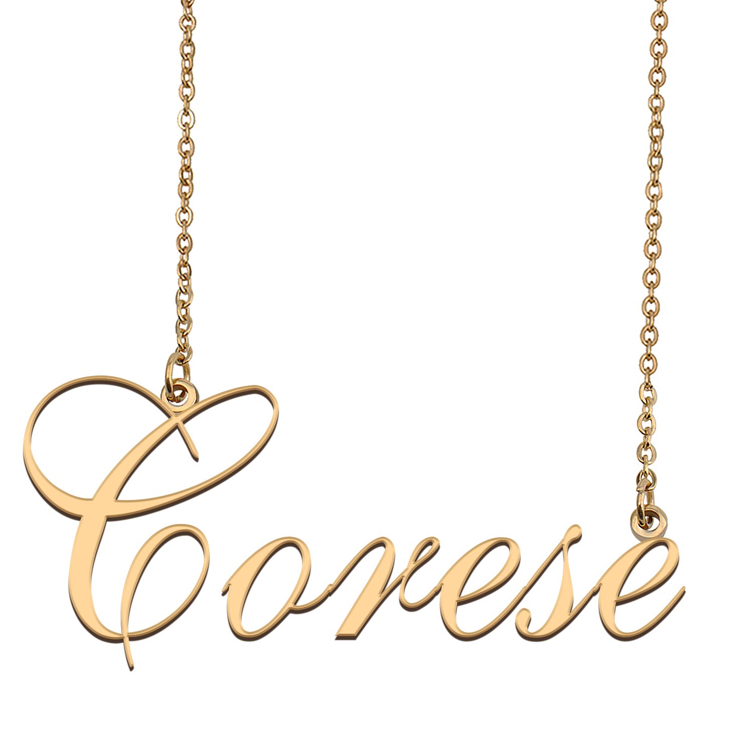 Custom Made Dainty My Name Necklace Best Friendship Jewelry Gifts for Her Corese