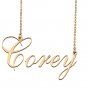 Custom Made Dainty My Name Necklace Best Friendship Jewelry Gifts for Her Corey
