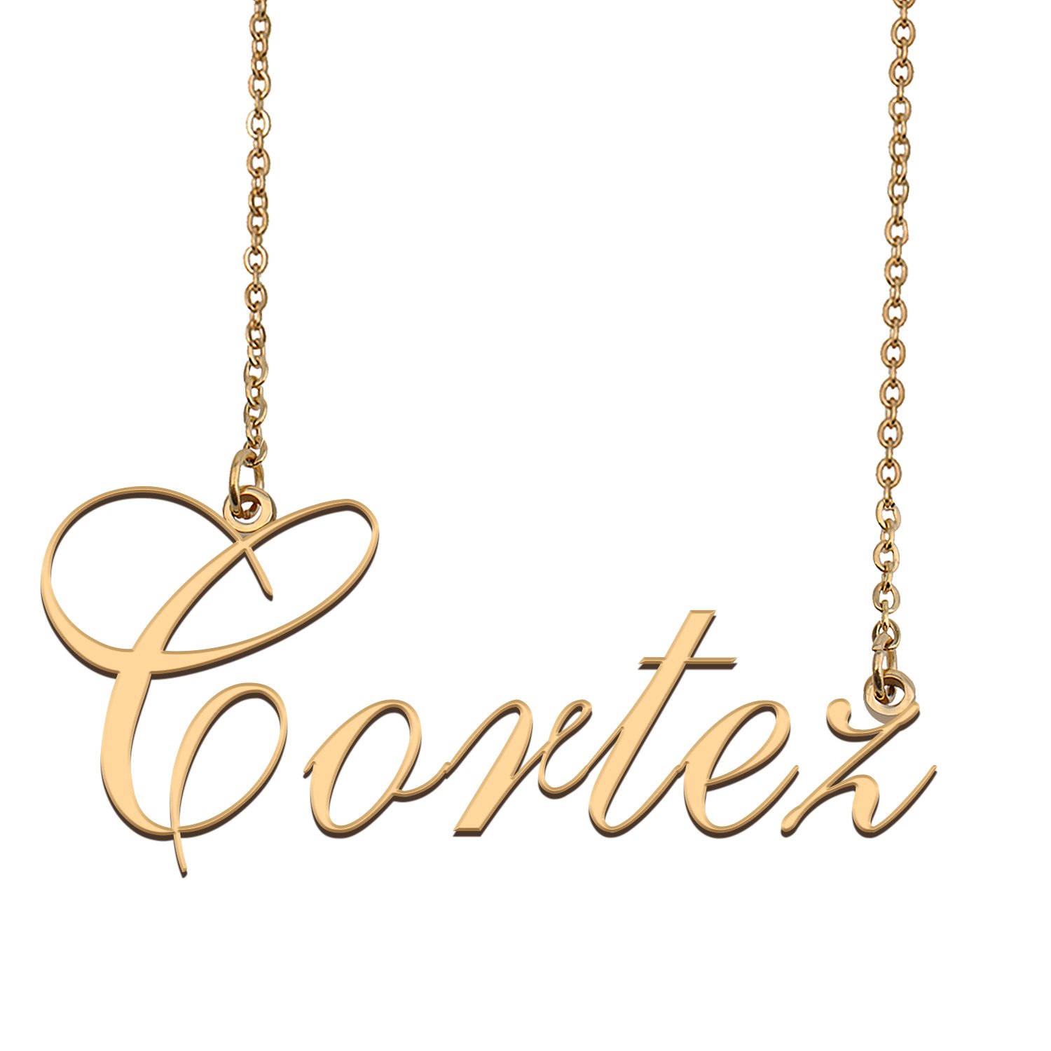 Custom Made Dainty My Name Necklace Best Friendship Jewelry Gifts for Her Cortez
