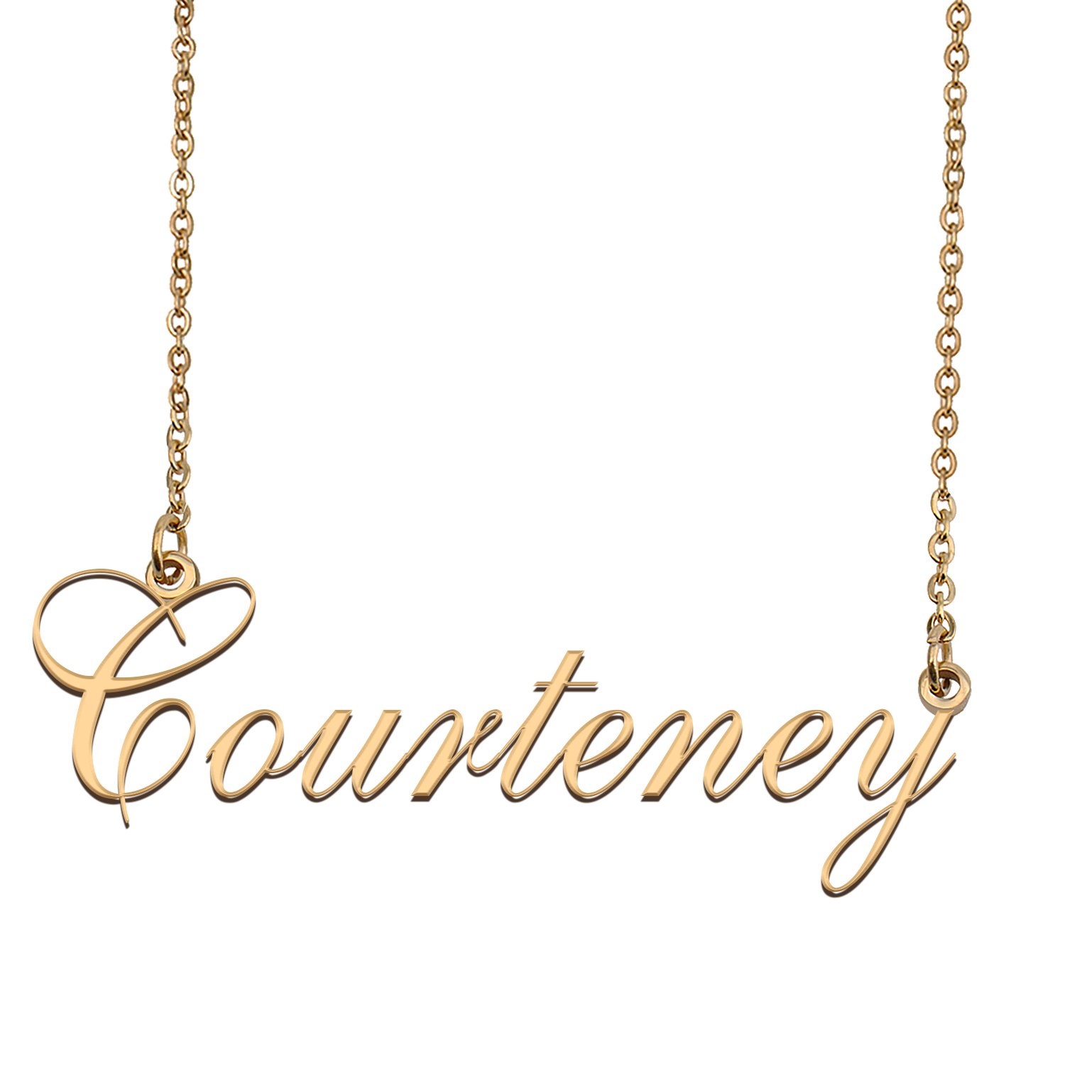 Custom Made Dainty My Name Necklace Best Friendship Jewelry Gifts for Her Courteney