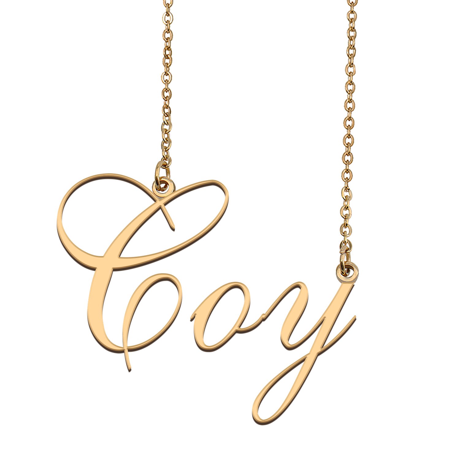 Custom Made Dainty My Name Necklace Best Friendship Jewelry Gifts for Her Coy