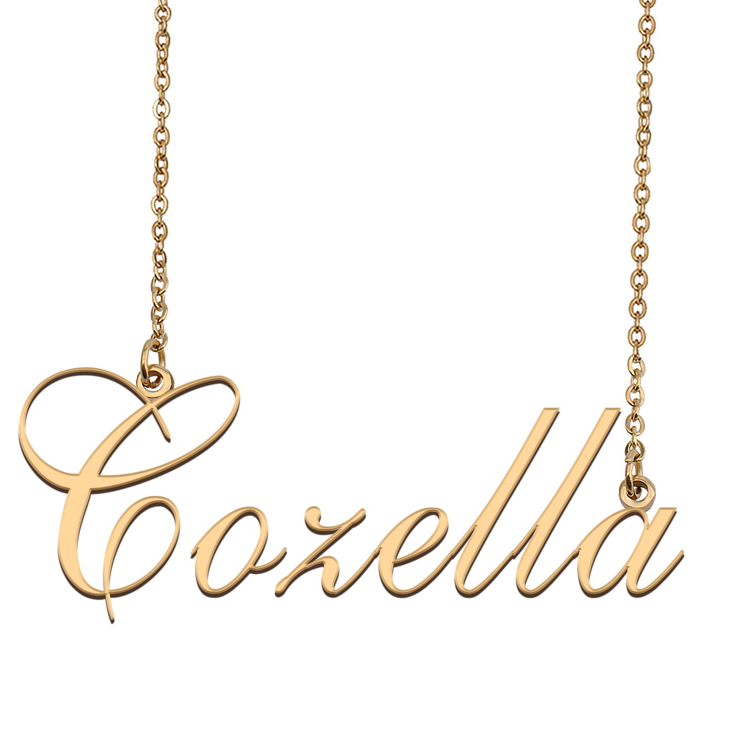 Custom Made Dainty My Name Necklace Best Friendship Jewelry Gifts for Her Cozella