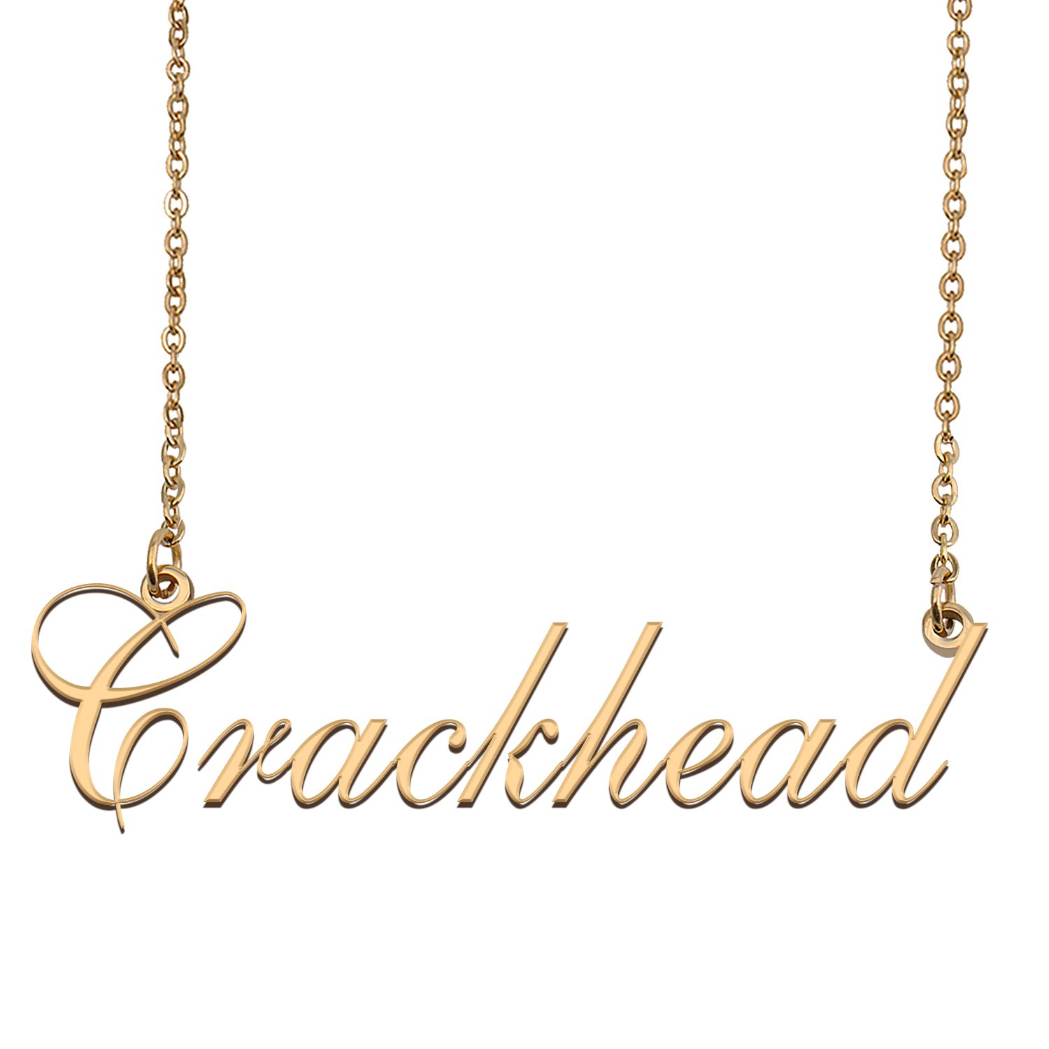Custom Made Dainty My Name Necklace Best Friendship Jewelry Gifts for Her Crackhead