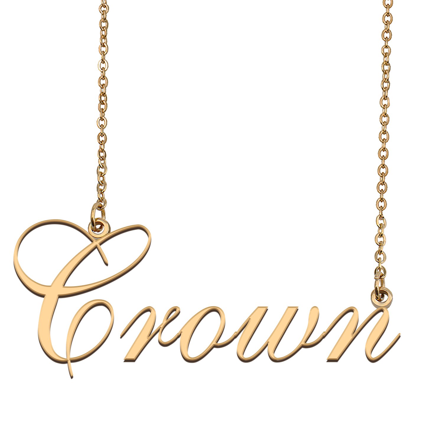 Personalized Any Name Necklace Charm Jewelry for Mother New Mom Crown