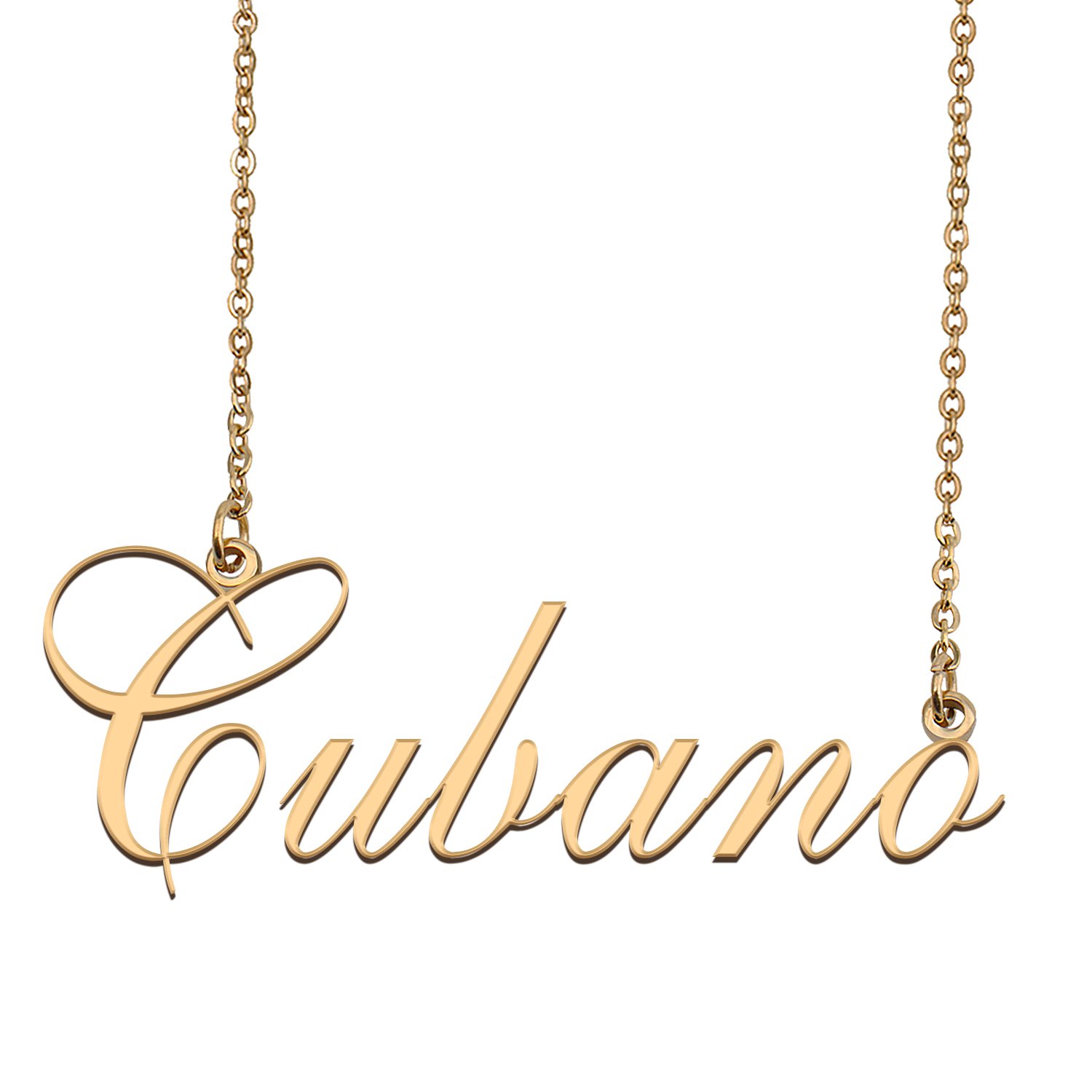 Personalized Any Name Necklace Charm Jewelry for Mother New Mom Cubano
