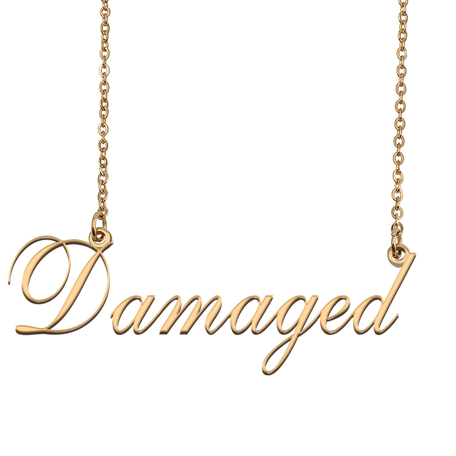 Personalized Any Name Necklace Charm Jewelry for Mother New Mom Damaged