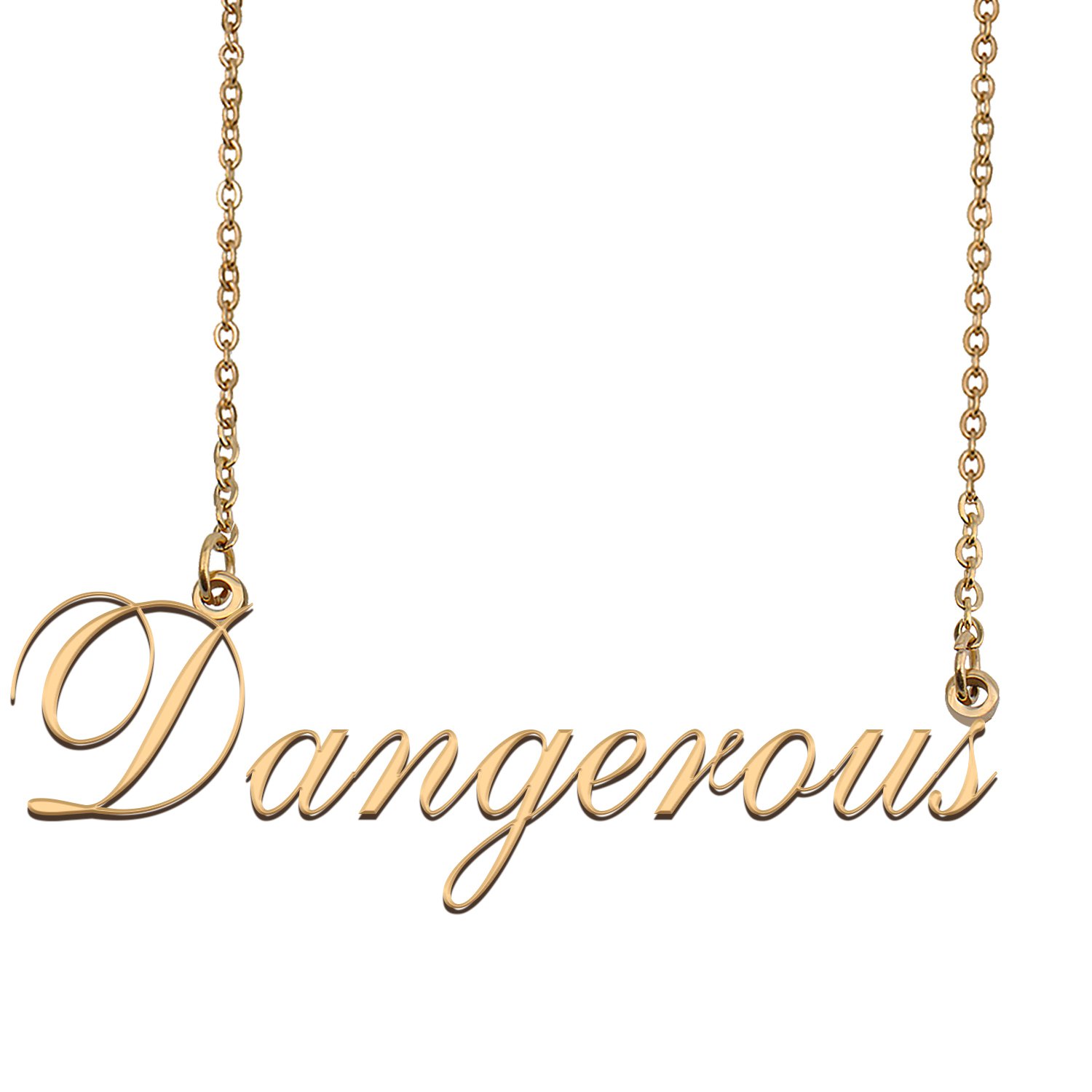 Personalized Any Name Necklace Charm Jewelry for Mother New Mom Dangerous