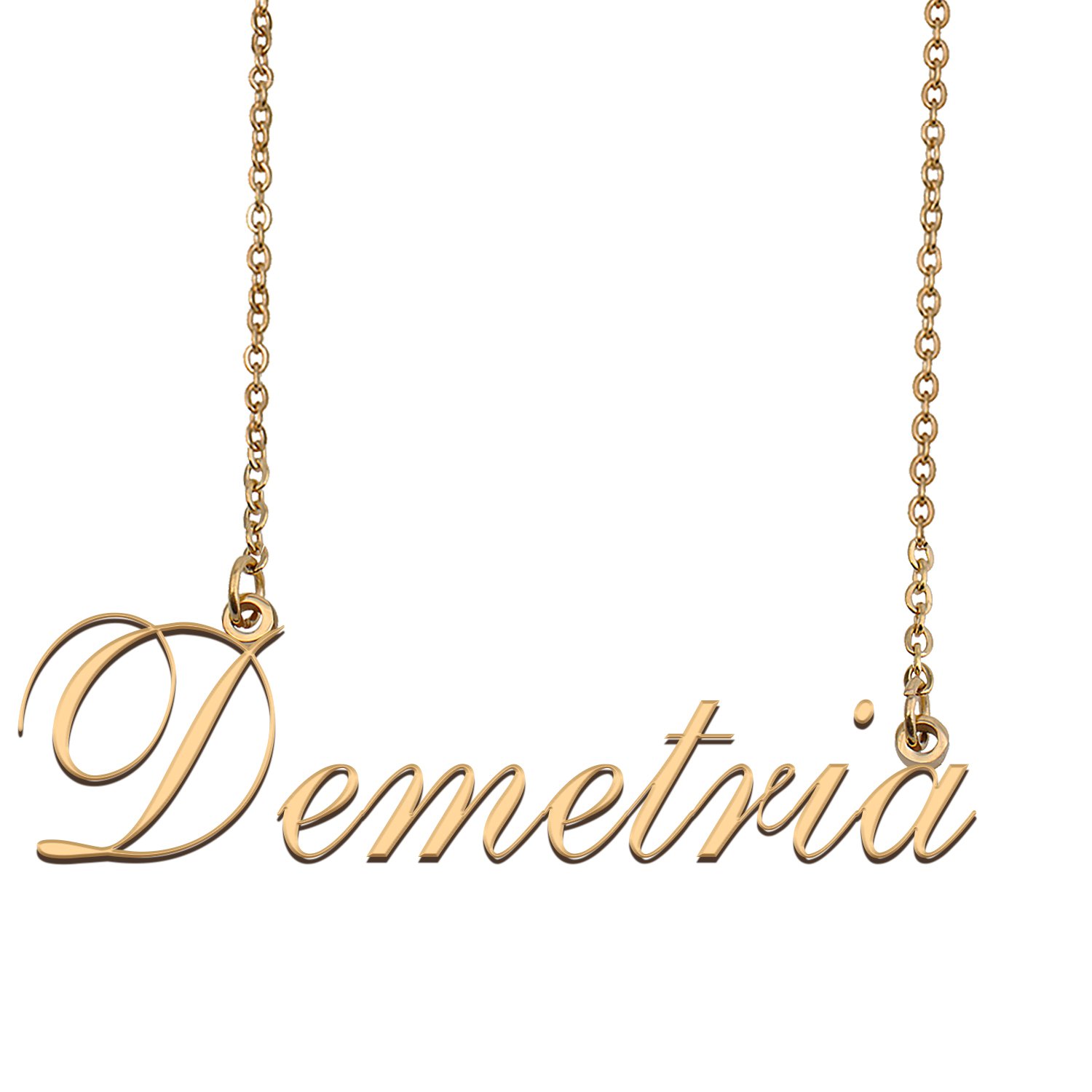 Personalized Any Name Necklace Charm Jewelry for Mother New Mom Demetria