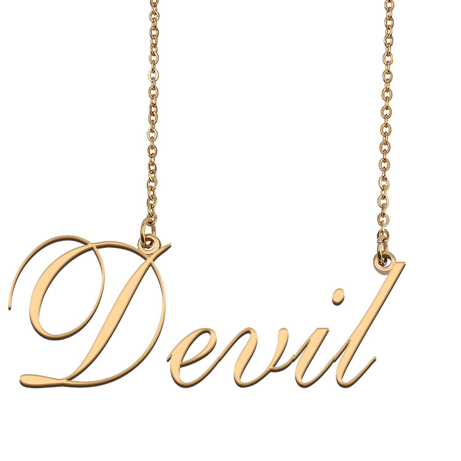 Personalized Any Name Necklace Charm Jewelry for Mother New Mom Devil