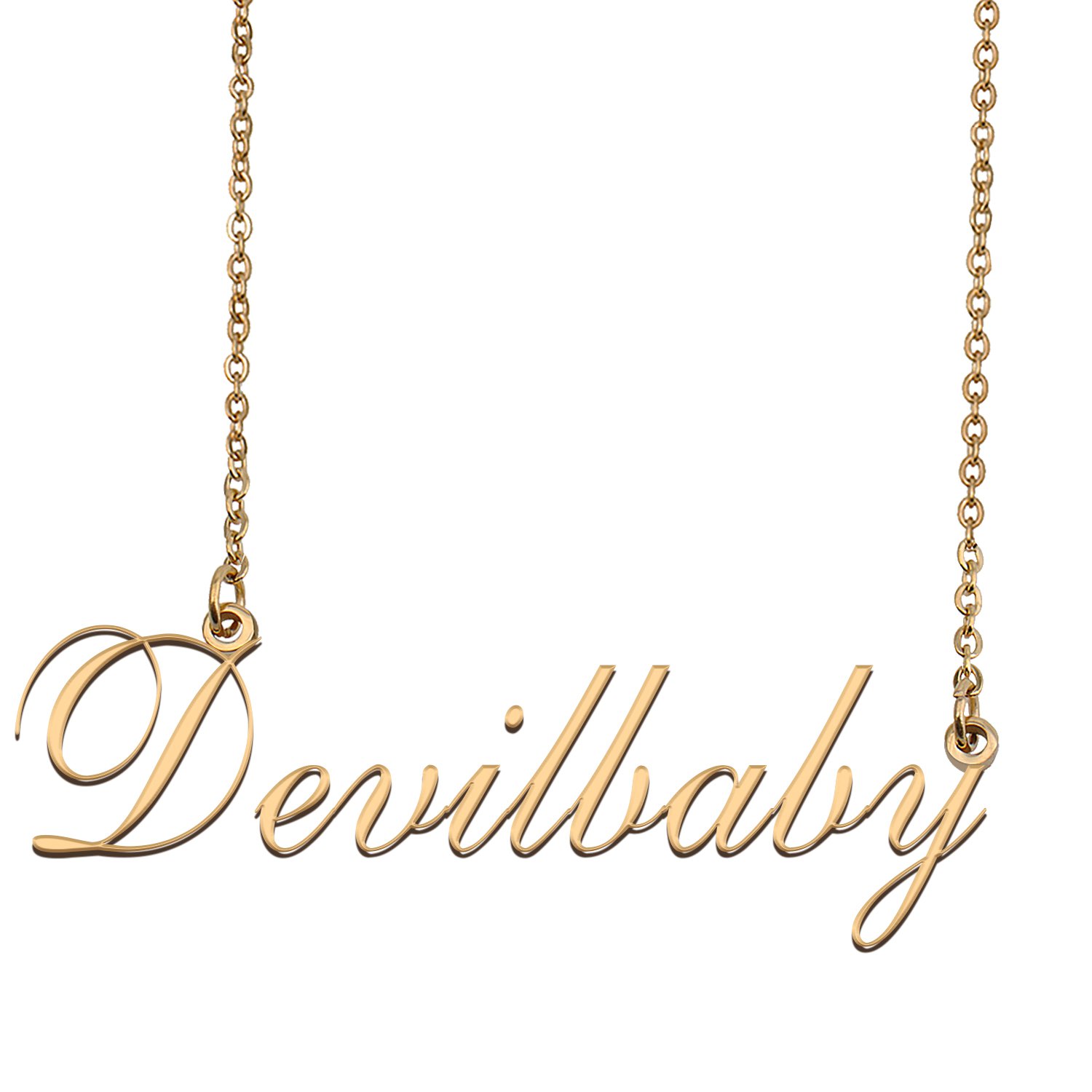 Personalized Any Name Necklace Charm Jewelry for Mother New Mom Devilbaby